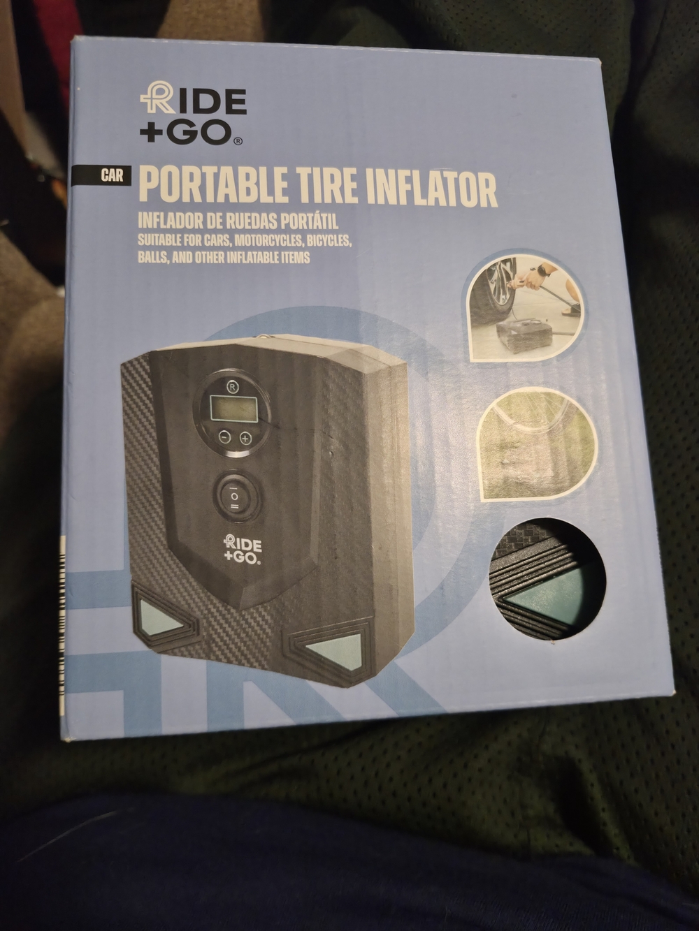 RIDE+GO Portable Tire Inflator New In Box